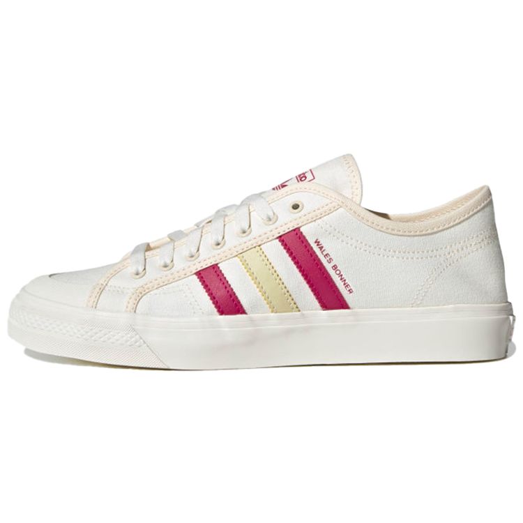 Wales Bonner x adidas Nizza Low Белый кремовый алый Унисекс кроссовки Темно-коричневый S42621