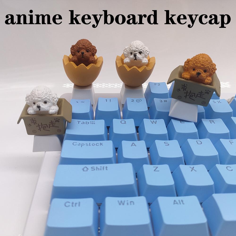 Мультяшный Аниме Милый Пес DIY Дизайн Кукла Механическая Клавиатура Колпачки Клавиш