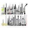 10/12/14/15/18set DIY Clock Hands for DIY Clock Making Multiple Sizes Available Great for Clock Repair DIY Crafts Easy Install