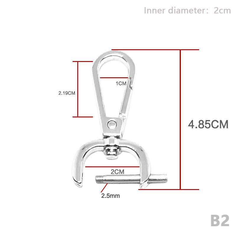 Diy Metal Detachable Snap Hook Trigger Clips Buckles For For Leather Craft Bag Strap Buckles Handle Shoulder Webbing