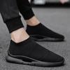 Black Slip-on Mesh Upper Male Sports Shoes Breathable Running Men's Casual Sneakers Summer Comfortable Stylish Shoe In Promotion