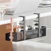 No Drill Under Table Storage Rack Shelf Desk Wire Organizers New Cable Management Tray