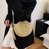 Personality Trend Niche Casual Simple Small Round Bag Fashion 2025 Summer New Foreign Style Women's Shoulder Messenger Bag