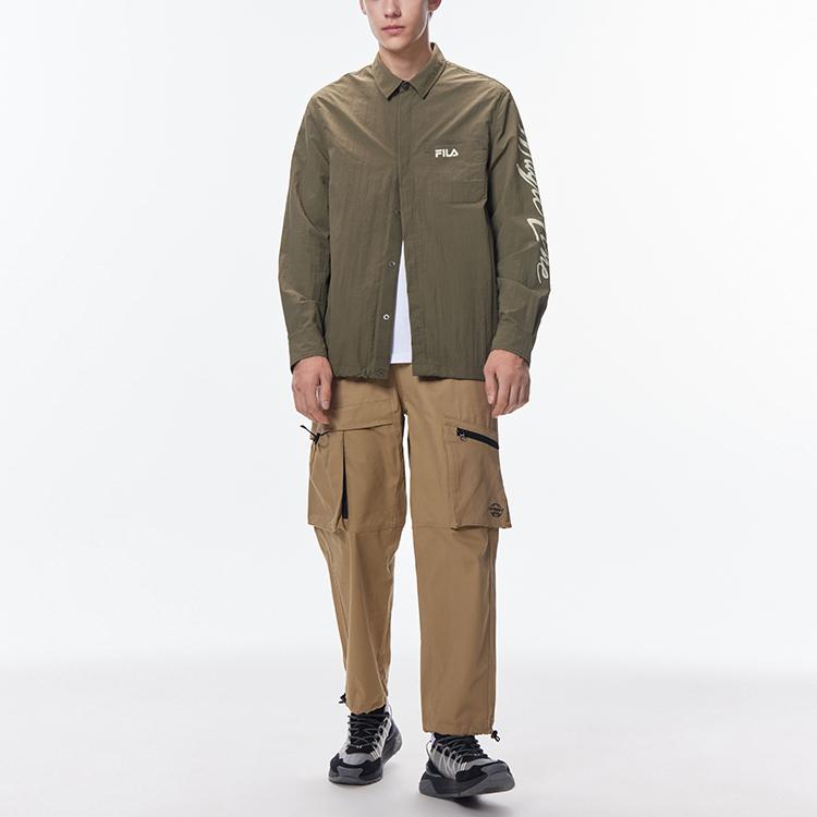 Новые куртки FILA Мужские Выцветший мохово-зеленый F11M138407F-KK