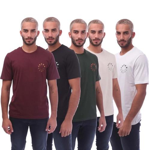 Jack And Jones Mens Warrior L T-Shirt (Pack of 5)