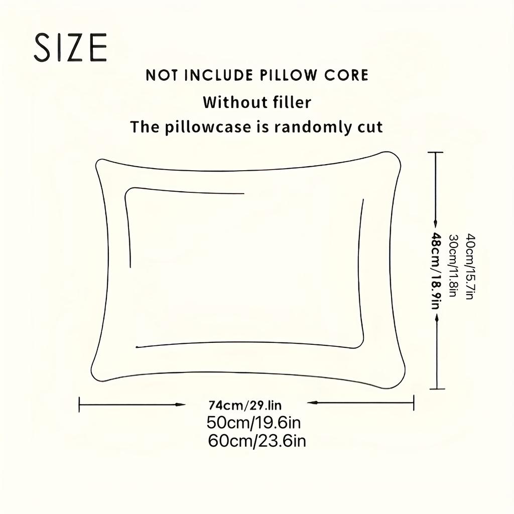 1 Pc Cotton 200TC Twill Euro Size Pillowcase 40 x 60 cm floral Print Pillowcover with Envelope Closure,without core