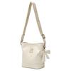 MLB Brand Logo Dark Pattern Fashion Faux Leather Bucket Bag Kids bags White 7ACRM066N-50CRS