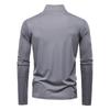 Spring and Summer Men's Sun Protection and UV Protection UPF100+base Shirt Long Sleeved Half Zip T-shirt for Men