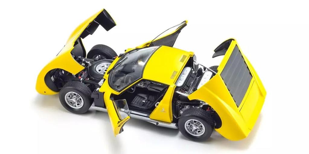 Kyosho Original Scale Lamborghini Miura P400 Finished Model KS08314Y 1/18 (Yellow)