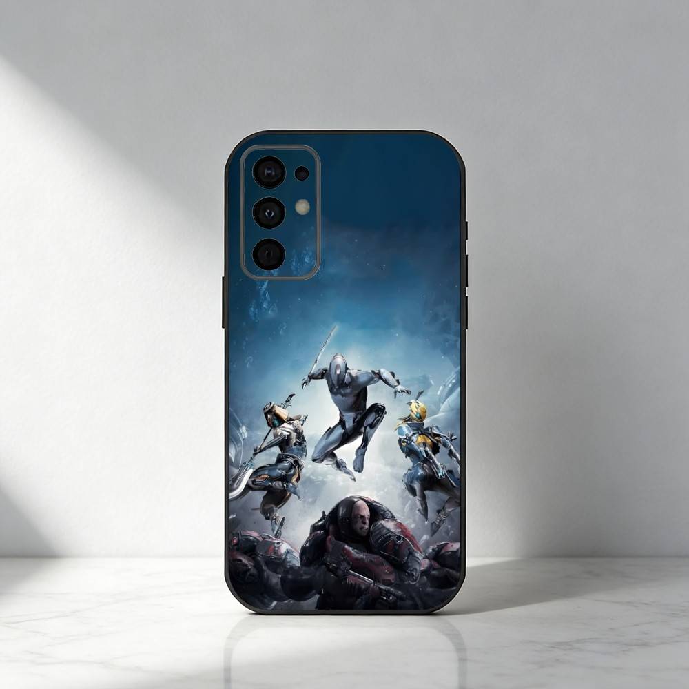 Игровой W-Warframe Чехол для телефона с HD-печатью для Samsung S25,S24,S21,S22,S23,S30,Ultra,S20,Plus,Fe,Note,5G Черный Чехол