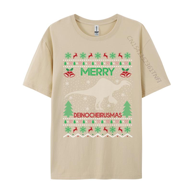 Merry Deinocheirus Ugly Deinocheirus Christmas Tshirts Tshirt For Unisex Short Sleeve Top T Shirt New Arrival