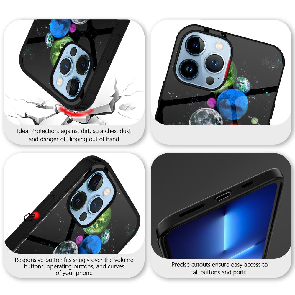 Чехол Moon Astronaut Fundas для Iphone 14 13 11 12 Pro Max Mini Xs Xr X 7 8 6s Plus Se 2022, роскошный чехол из закаленного стекла