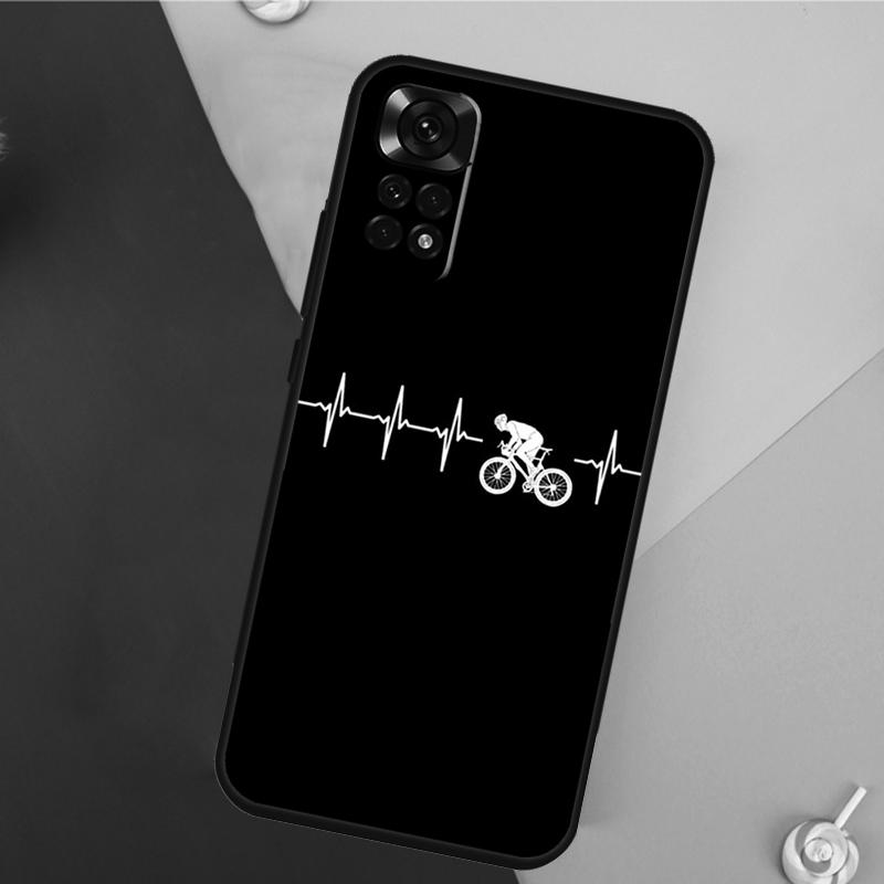 Чехол для Xiaomi Redmi Note 13 Pro 14 12 11 9 10 9S 10S 11S 12S Redmi 14C 10C 12C 13C с рисунком Горный Велосипед Велоспорт Тренажерный Зал