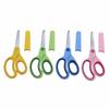 Left-Handed Student Scissors – Stainless Steel Kids Scissors with Round Head, Safety Handcrafted Sleeve, Small Classroom Scissors