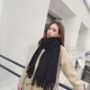 200 * 70cm Thick Solid Color Women'S Cashmere Imitation Scarf For Winter Luxury Women'S Wool Shawl