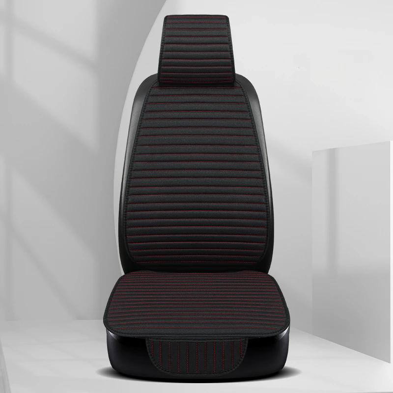 Чехол на сиденье автомобиля из льна, защитная подушка для сиденья, автомобильная спинка, наволочки, коврики, набор автомобильных принадлежностей Four Seasons