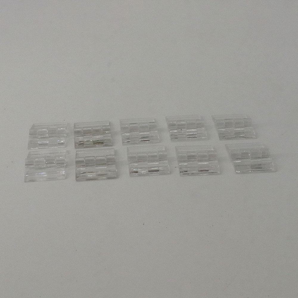 Practical 10Pcs Clear Acrylic Folding Tools Plastic Furniture Hinge Hinge