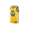 NBA Swingman Jersey Golden State Warriors Stephen Curry Basketball Vest Men Tops Yellow AT9799-731
