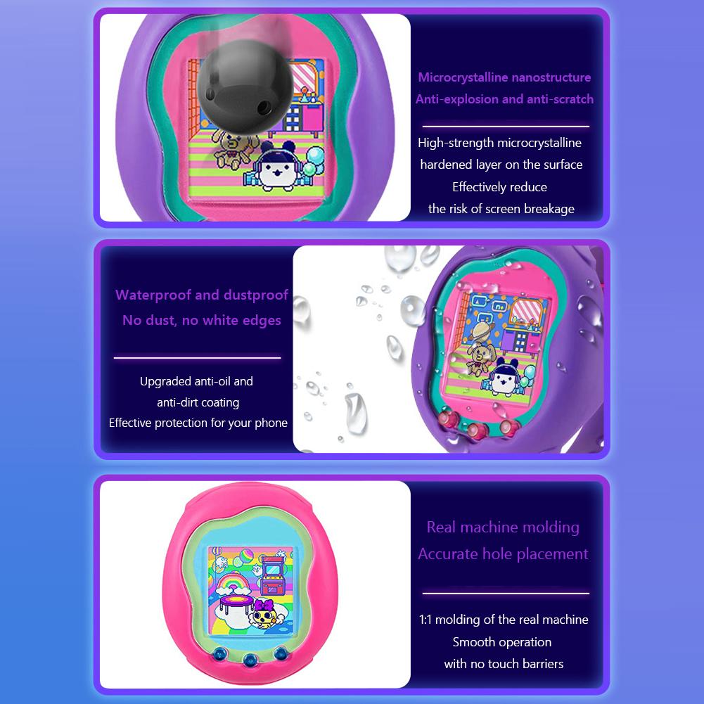 2 шт. защитная пленка для экрана для игровой консоли Tamagotchi Uni Band Pet, защитная пленка от царапин из ПЭТ/ТПУ, аксессуары