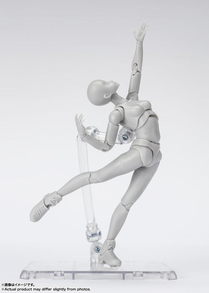 TAMASHII NATIONS TAMASHII NATIONS Edition DX SET Color 135mm Painted Movable Figure S.H.Figuarts Body-chan -Sports- (Gray Ver.) Approx. PVC&ABS