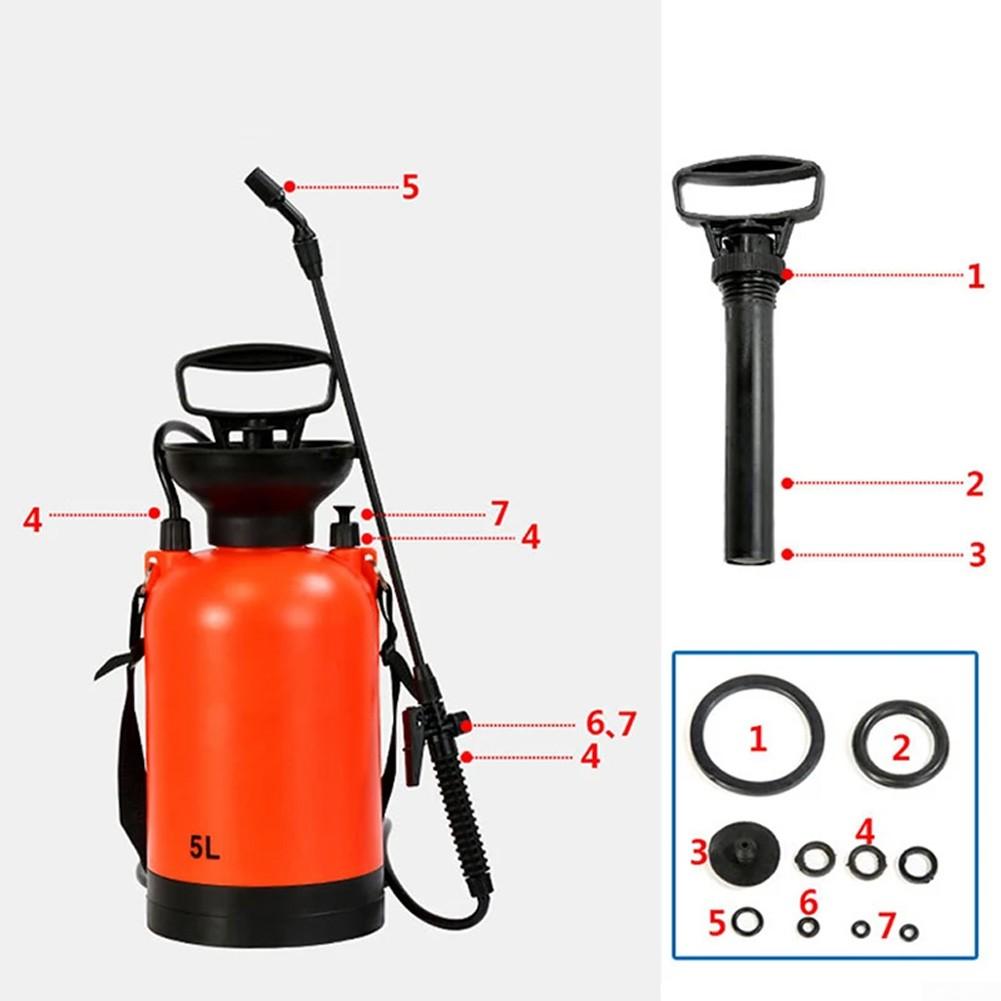 10 шт. Уплотнительное кольцо черное для садового опрыскивателя 3/5/8 л, многоразовое