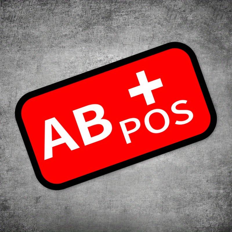 Водонепроницаемая виниловая наклейка с группой крови, Красный A/B/AB/O POS NEG Графическая декаль, Универсальное DIY украшение для Авто Мотоцикла Шлема