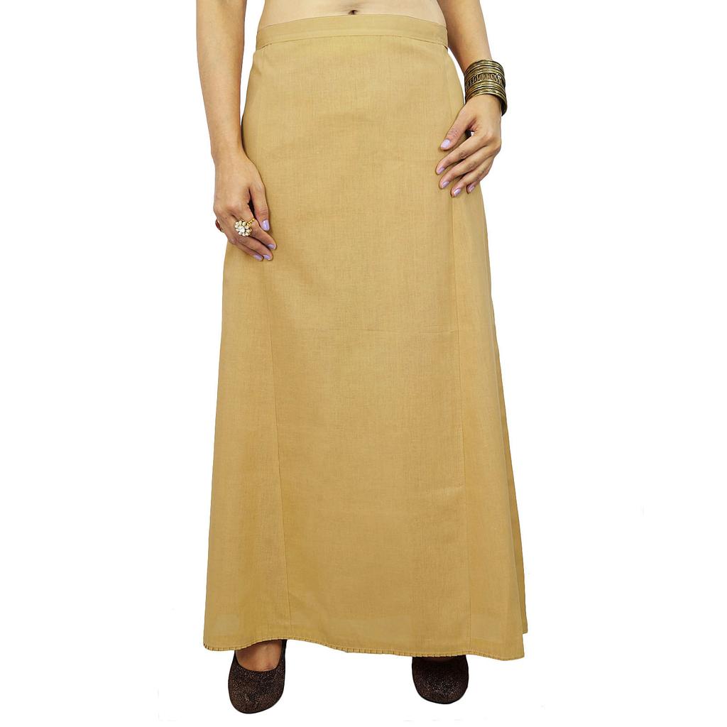 Inskirt Lining For Sari Ethnic Indian Ready-made Solid Cotton Petticoat