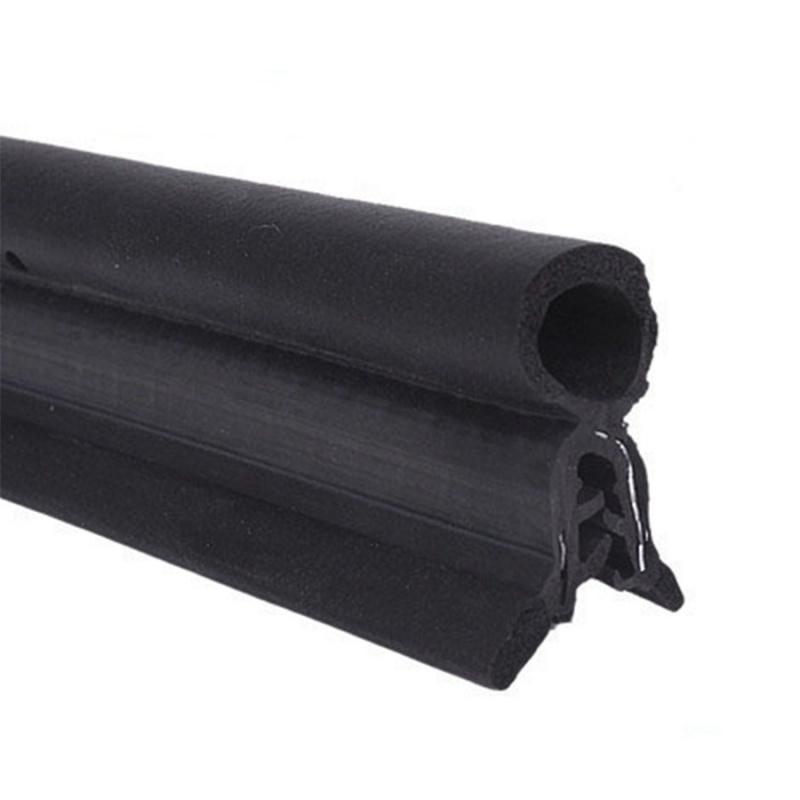 Новая 4м/13фт Резиновая Встроенная Нержавеющая Сталь Кромка Двери Автомобиля Капот Двигателя Багажник Уплотнительная Лента