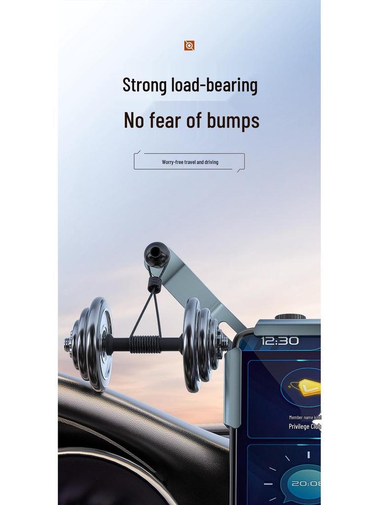 Универсальный автомобильный держатель для телефона с телескопической регулировкой на 360° для больших экранов