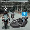 WAYXIN Helmet Headset T2 Motorcycle Bluetooth Intercom For 2 Rider 300M Intercomunicador Moto Interphone BT 5.1 Waterproof Biker