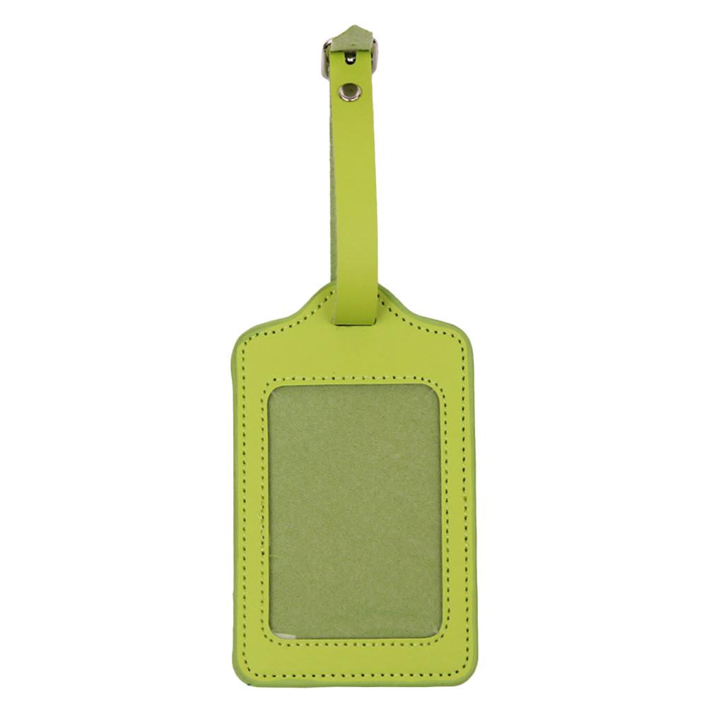 Leather Luggage Suitcase Address Name Holder Boarding Pass Tags Anti-lost Colorful Identifier Card Label Accessories
