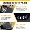 INTEREVO Motorcycle Handlebar Cold and Neoprene Easy Universal One Size Fits Cover, Windproof, Material, Installation, Reflectors, Design, All, Black,