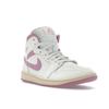 Air Jordan 1 Mid Strawberries & Cream женские кроссовки Sail Pink Coconut-Milk BQ6472-162