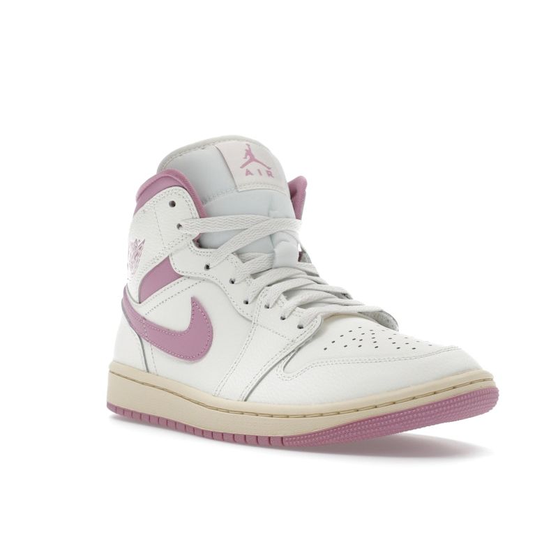 Air Jordan 1 Mid Strawberries & Cream женские кроссовки Sail Pink Coconut-Milk BQ6472-162