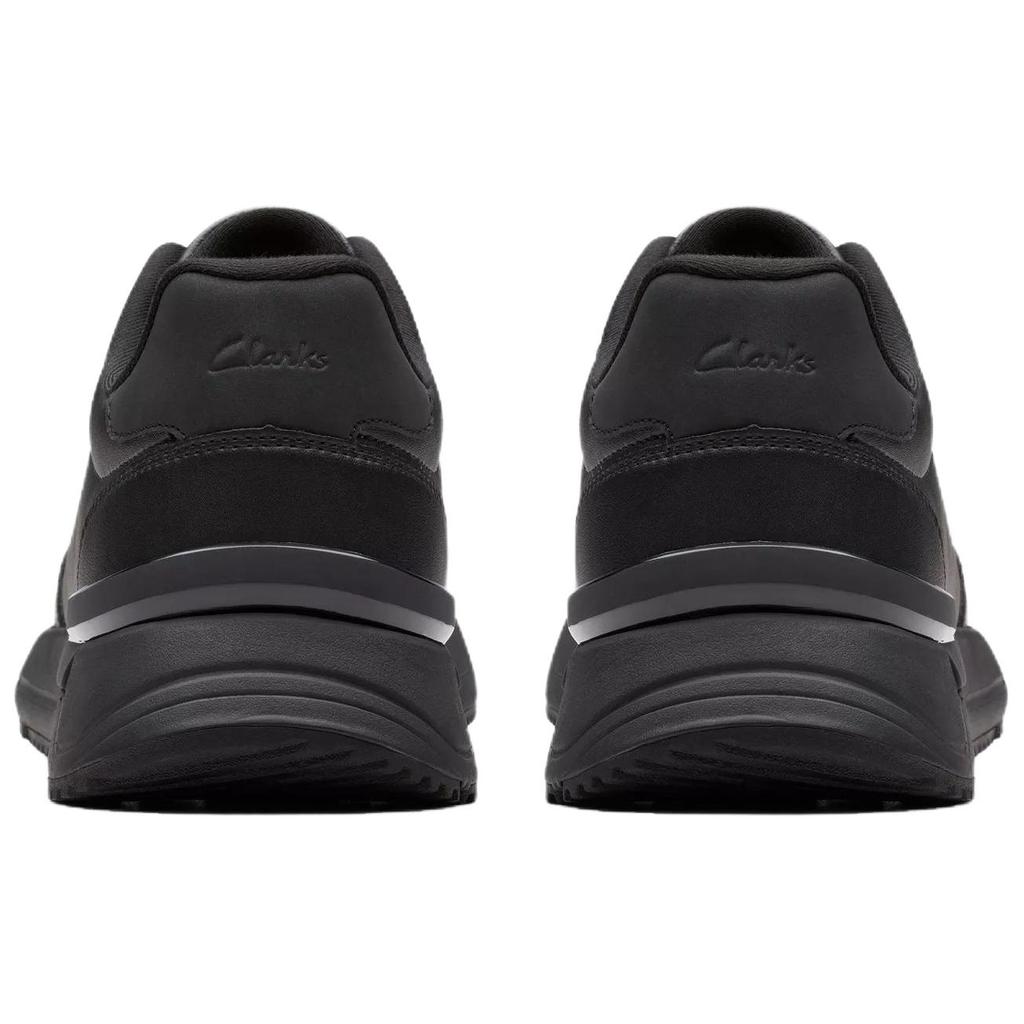Clarks Элвик Кружево ПУ Ретро Универсальные Низкие Повседневные Кроссовки Мужские Черный 26184779