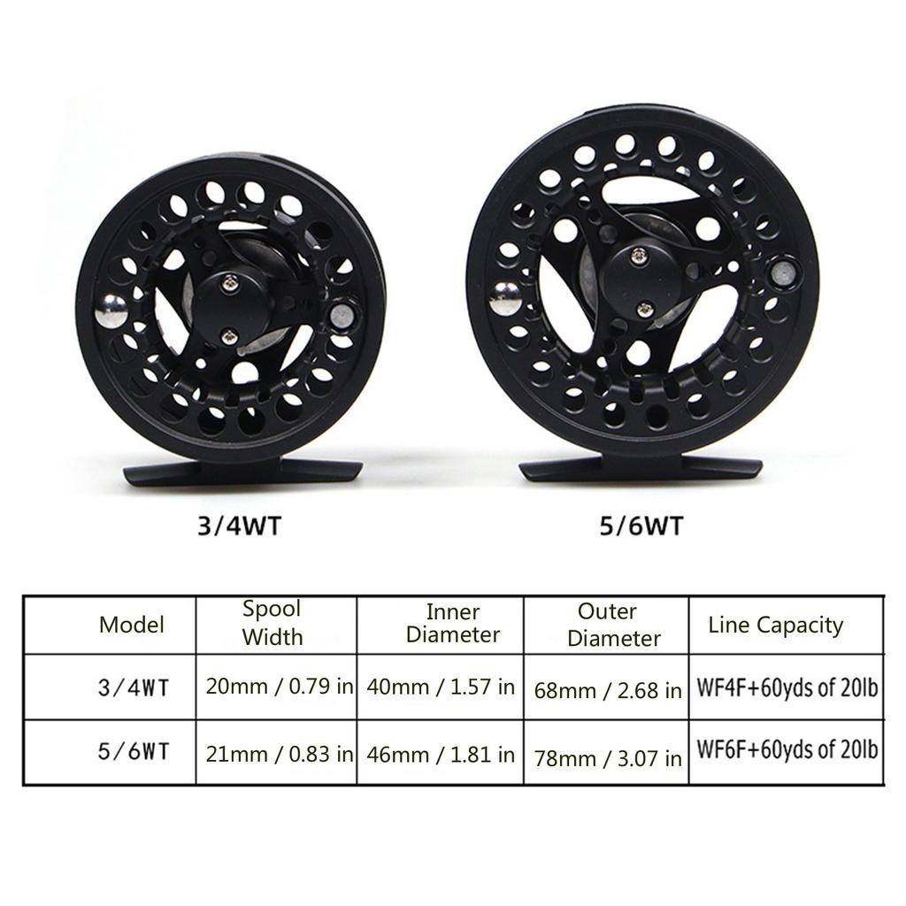 Профессиональная рыболовная катушка Fly Reel Прочная алюминиевая катушка для нахлыста для ловли щуки Рыболовные снасти
