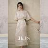JK&JS 'Ru Meng Ling' Heavyweight Rayon-Linen Jacquard New Chinese Style Dress