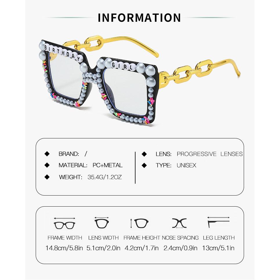 Люксовый Бренд Дизайнерские Квадратные Винтажные Большие Рамки Жемчужные Солнцезащитные Очки Женские День Рождения Девушка Панк Популярные Оверсайз Милые Розовые Солнечные Очки