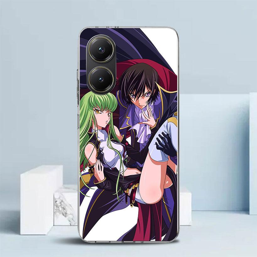 Чехол для телефона с аниме Code Geass для Xiaomi Poco F7 Ultra X5 X6 X7 Pro M7 Redmi 15C 15 13C 13 12C 12 10C 10 10A 9 9C 9A 9T Покрытие Poco
