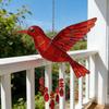 Птица Колокольчик Ветра Красочный Дизайн из Морского Стекла Спокойные Звуки Погодоустойчивый Колокольчик Ветра Уличное Украшение для Дома