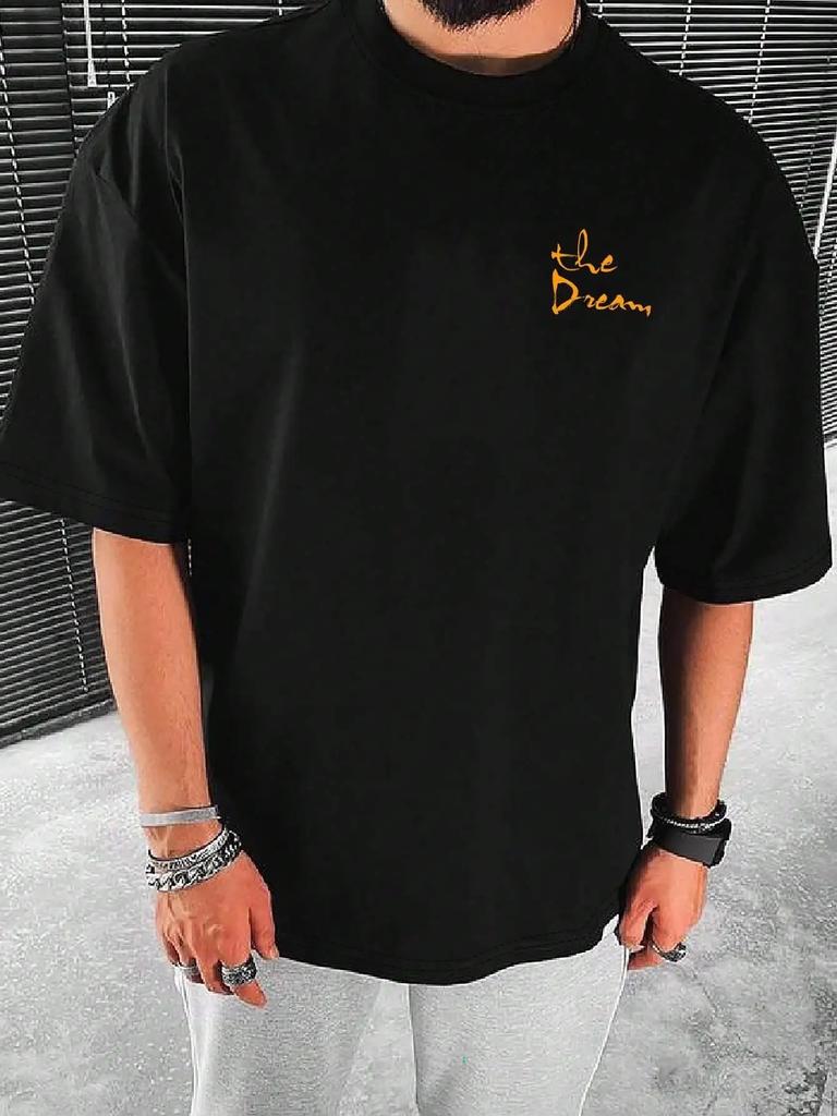 Не мечтай о своей жизни, живи своей мечтой, мужская одежда, модные летние футболки, уличная одежда, 100% хлопок, свободные топы, дышащая футболка