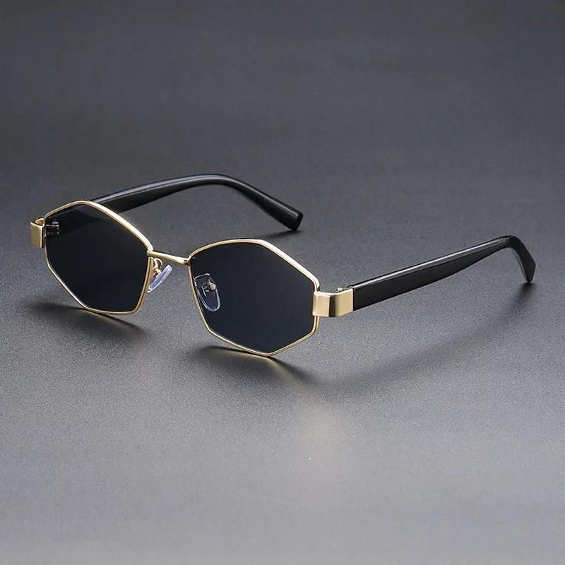 Punk Sunglasses Women Luxury Brand Vintage Small Frame Steampunk Sun Glasses For Men Unique Polygon Sunglass Shades