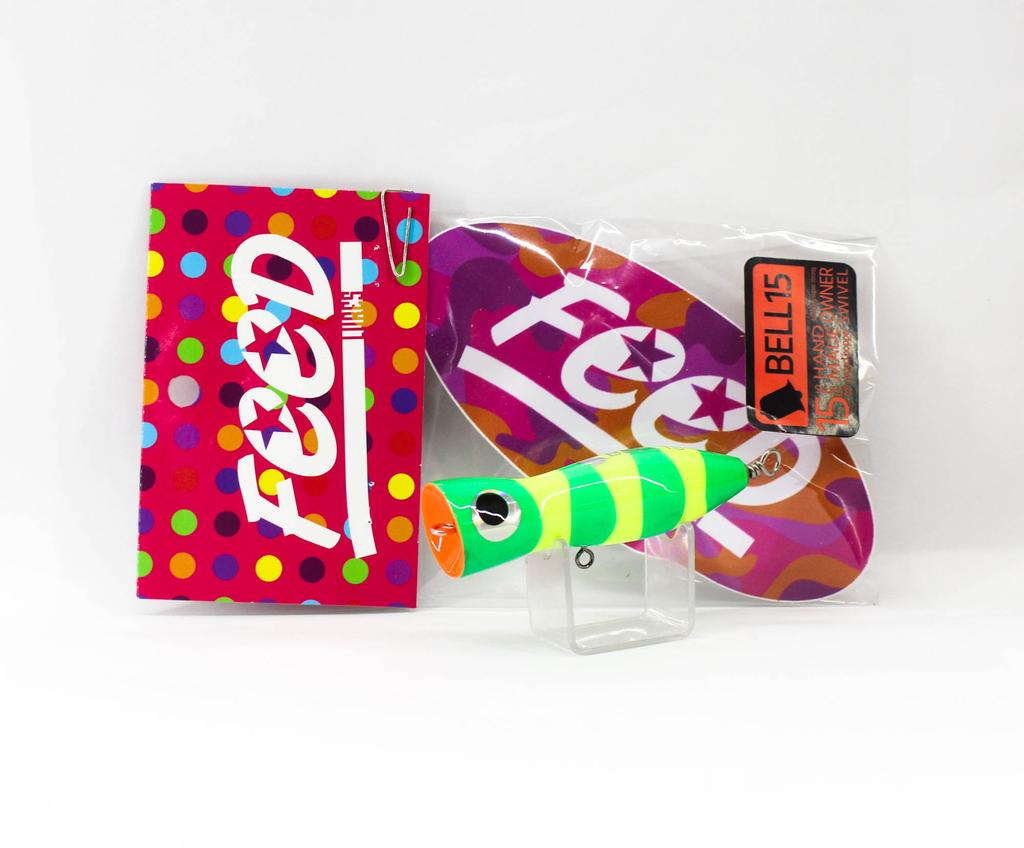 Feed Bell 15 Hand Made Wood Popper Floating Lure 15 grams 77 (3077)