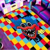 Huggy Wuggy Print Rug, Washable Floor Carpet, For Entryway Dorm Laundry Room Office Study, Home Decor Birthday Christmas Gift