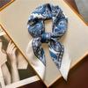 Fashion 70X70Cm Printed Women'S Scarf Pashmina Silk Scarf Square Shawl Decorative Headband Neck Luxury Design Bandana