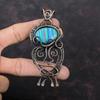 Rainbow Calsilica Pendant Copper Wire Wrapped Gemstone Pendant Real Rainbow Calsilica Jewelry Handmade Copper Wire Wrap Jewelry Gift For Him