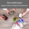 Зарядная станция QC 3.0 USB с ЖК-дисплеем, 6 портов USB, настольный интеллектуальный концентратор для быстрой зарядки, подставки для iPhone или планшетного ПК MAX