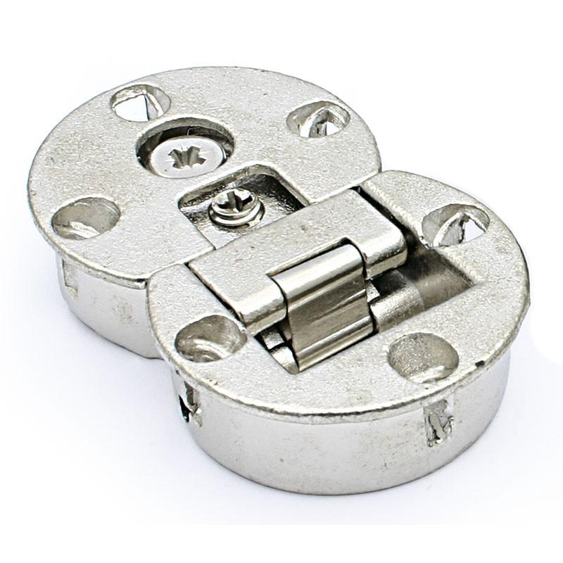 HERRAJES ALK ПЕТЛЯ ДЛЯ СКЛАДНЫХ ДВЕРЕЙ ВРЕЗНАЯ 35мм ZAMAK SINGER НИКЕЛИРОВАННАЯ