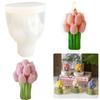 Flexible Silicone Tulip Bouquet Candle Molds DIY Handmade Soap Making Mold  Kitchen Cooking