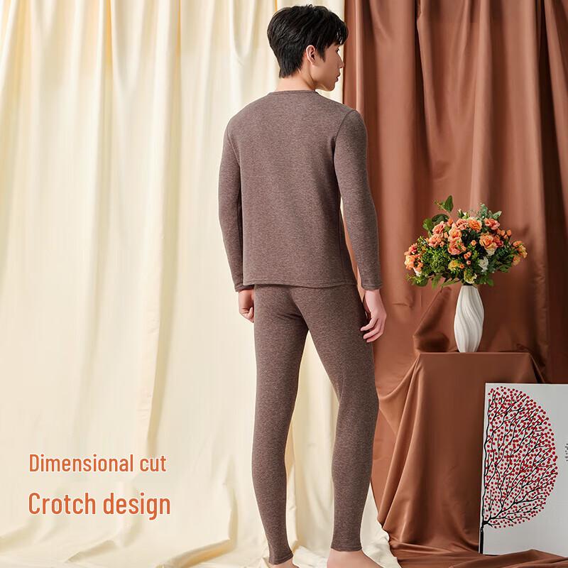 Мужской утолщенный термокомплект из кашемира и шелка